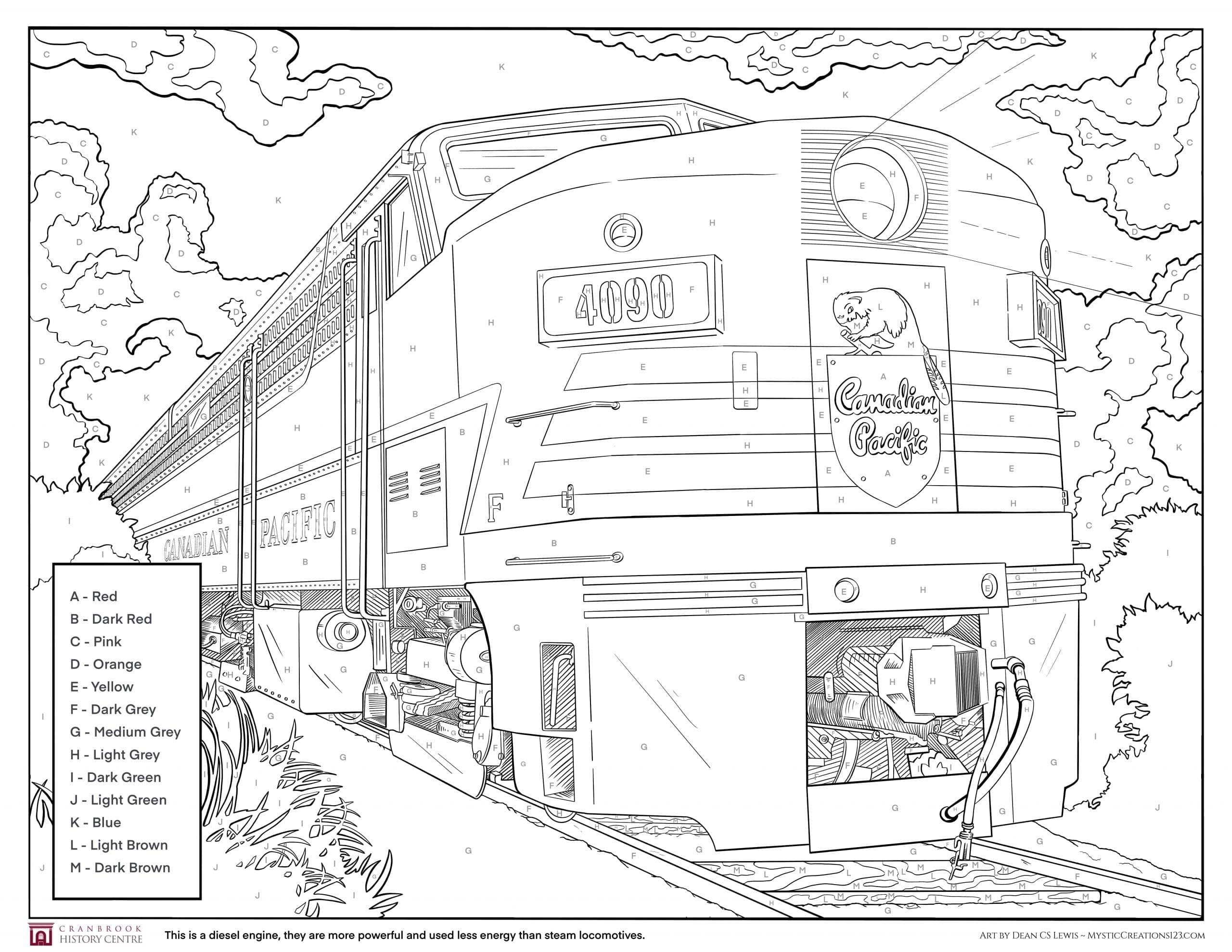 Diesel Engine Paint by Numbers