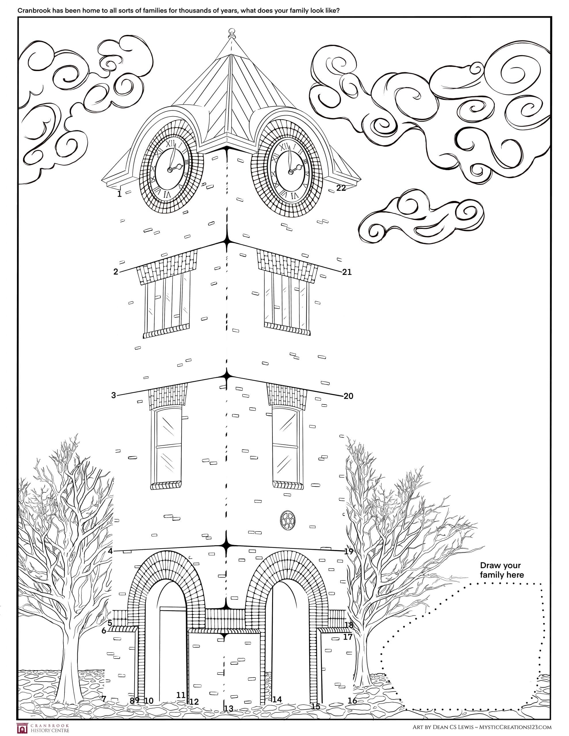 Clock Tower Connect-the-Dots